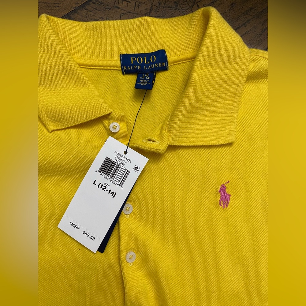 Polo by Ralph Lauren Yellow Dress Preppy NWT